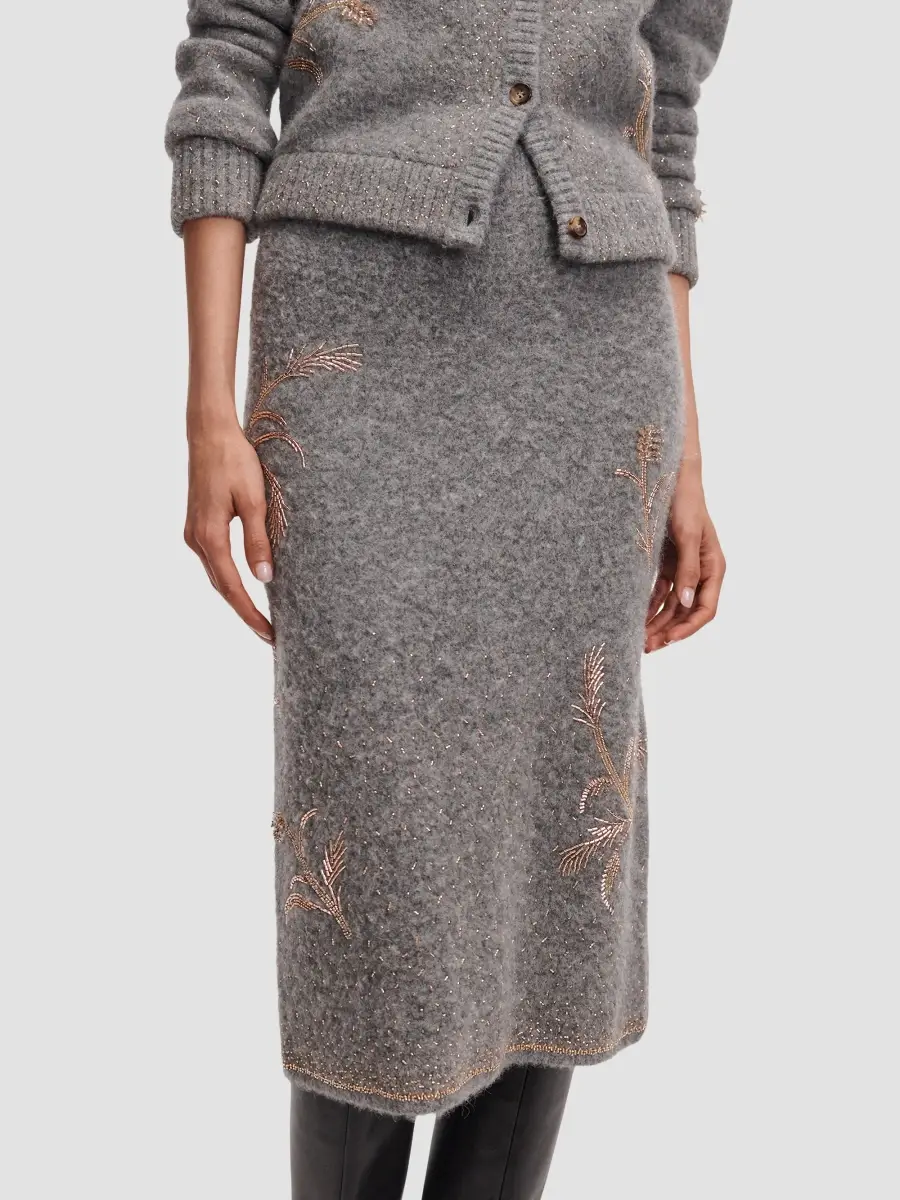rag & bone Women's Iris Beaded Midi Skirt | Thumbnail 6
