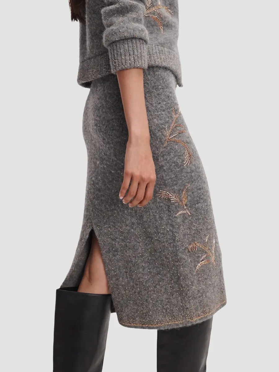 rag & bone Women's Iris Beaded Midi Skirt | Thumbnail 8