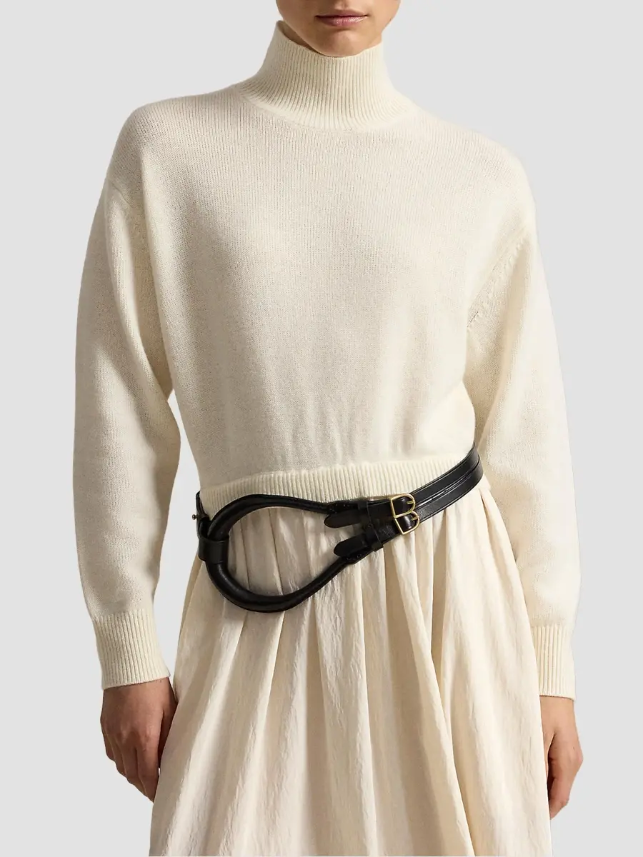 Polo Ralph Lauren Women's Wool & Crepe Maxi Dress | Thumbnail 5 Polo Ralph Lauren Women's Wool & Crepe Maxi Dress | Thumbnail 5