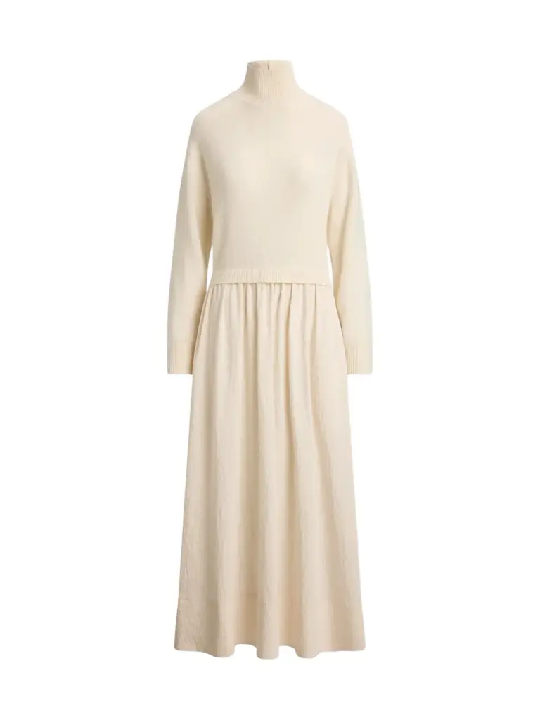 Women's Wool & Crepe Maxi Dress Women's Wool & Crepe Maxi Dress
