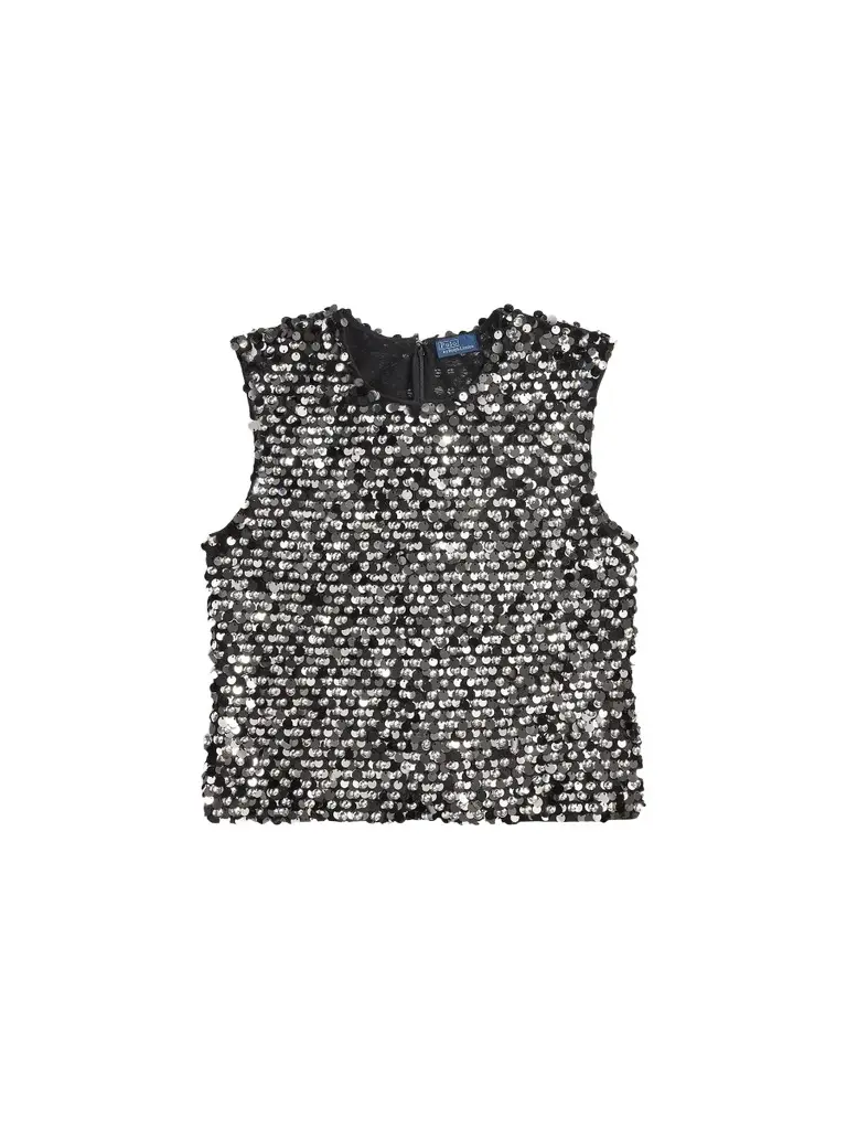 Polo Ralph Lauren Women's Sequined Mesh Tank