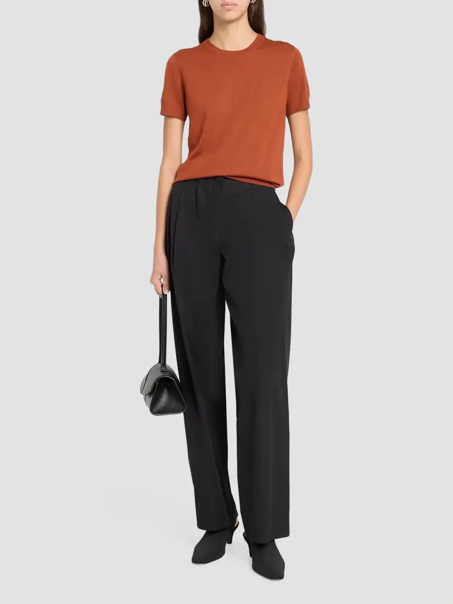 Theory Women's Basic Merino Wool T-Shirt | Thumbnail 2 Theory Women's Basic Merino Wool T-Shirt | Thumbnail 2