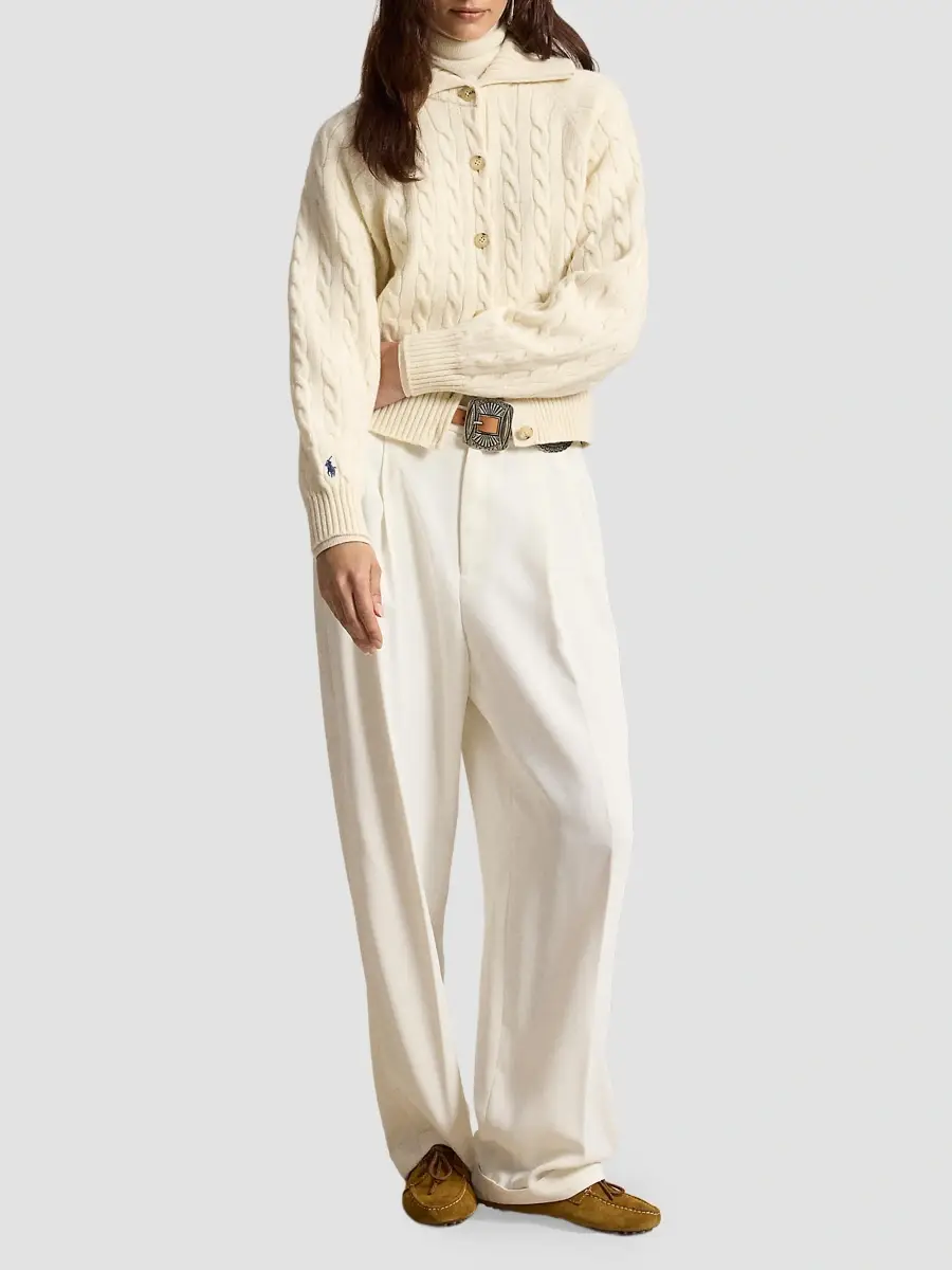Polo Ralph Lauren Women's Cable-Knit Wool-Cashmere Cardigan | Thumbnail 2 Polo Ralph Lauren Women's Cable-Knit Wool-Cashmere Cardigan | Thumbnail 2