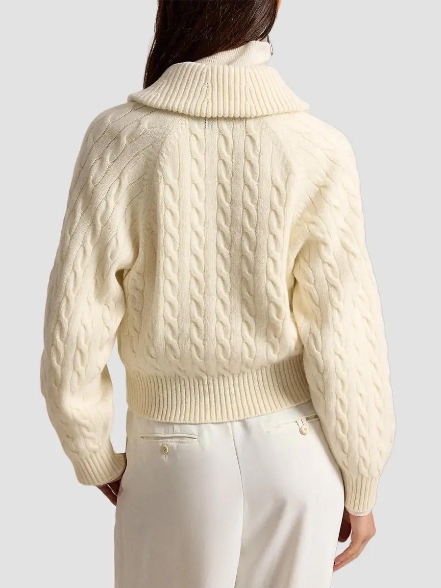 Polo Ralph Lauren Women's Cable-Knit Wool-Cashmere Cardigan | Thumbnail 3 Polo Ralph Lauren Women's Cable-Knit Wool-Cashmere Cardigan | Thumbnail 3