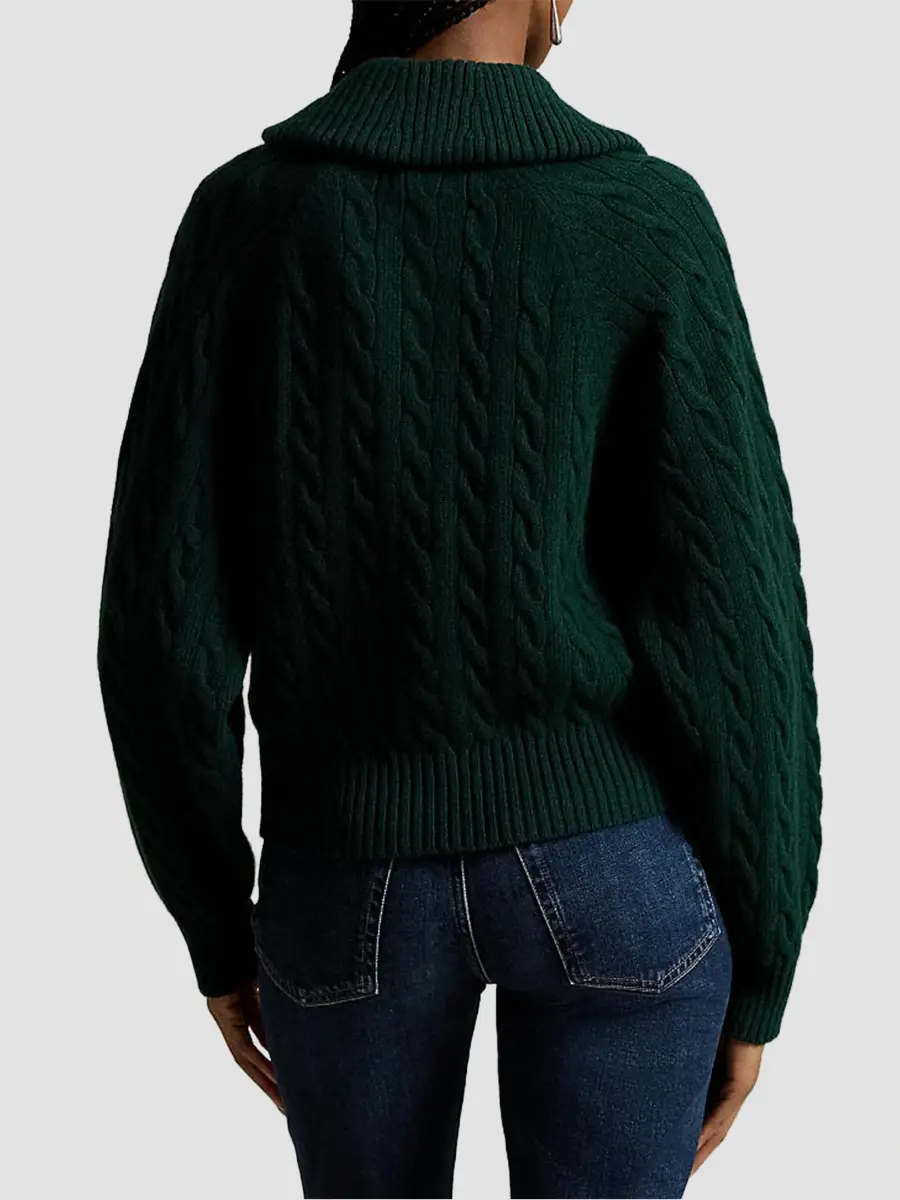 Polo Ralph Lauren Women's Cable-Knit Wool-Cashmere Cardigan | Thumbnail 3 Polo Ralph Lauren Women's Cable-Knit Wool-Cashmere Cardigan | Thumbnail 3