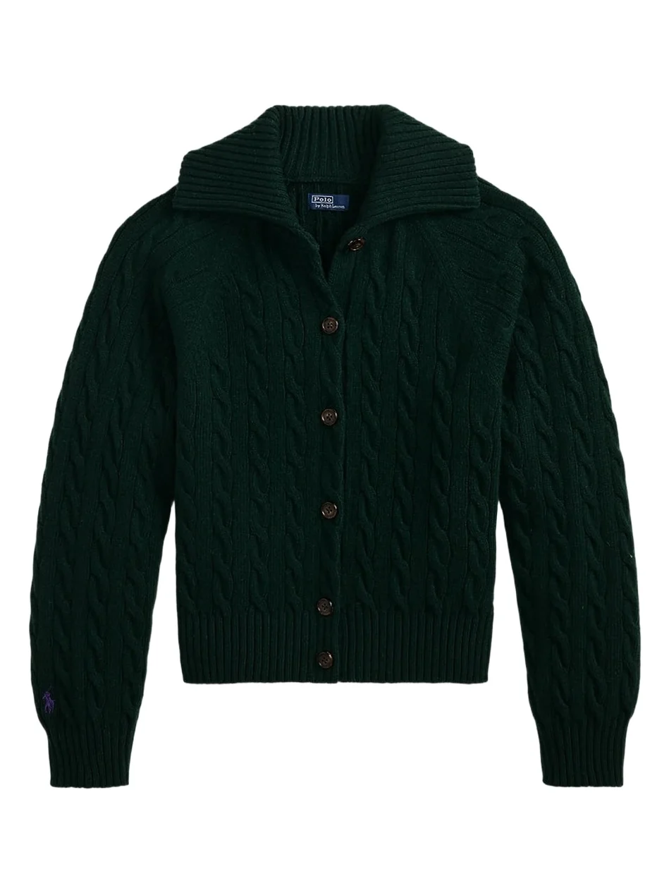 Women's Cable-Knit Wool-Cashmere Cardigan