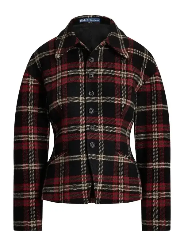 Women's Plaid Wool-Blend Tweed Jacket