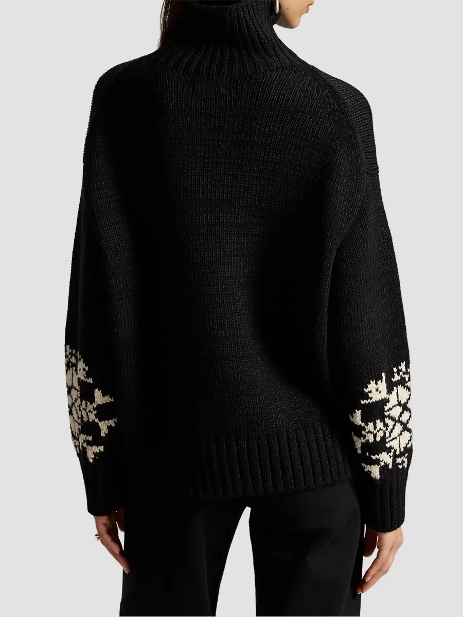 Polo Ralph Lauren Women's Snowflake Turtleneck Wool-Blend Sweater | Thumbnail 3 Polo Ralph Lauren Women's Snowflake Turtleneck Wool-Blend Sweater | Thumbnail 3
