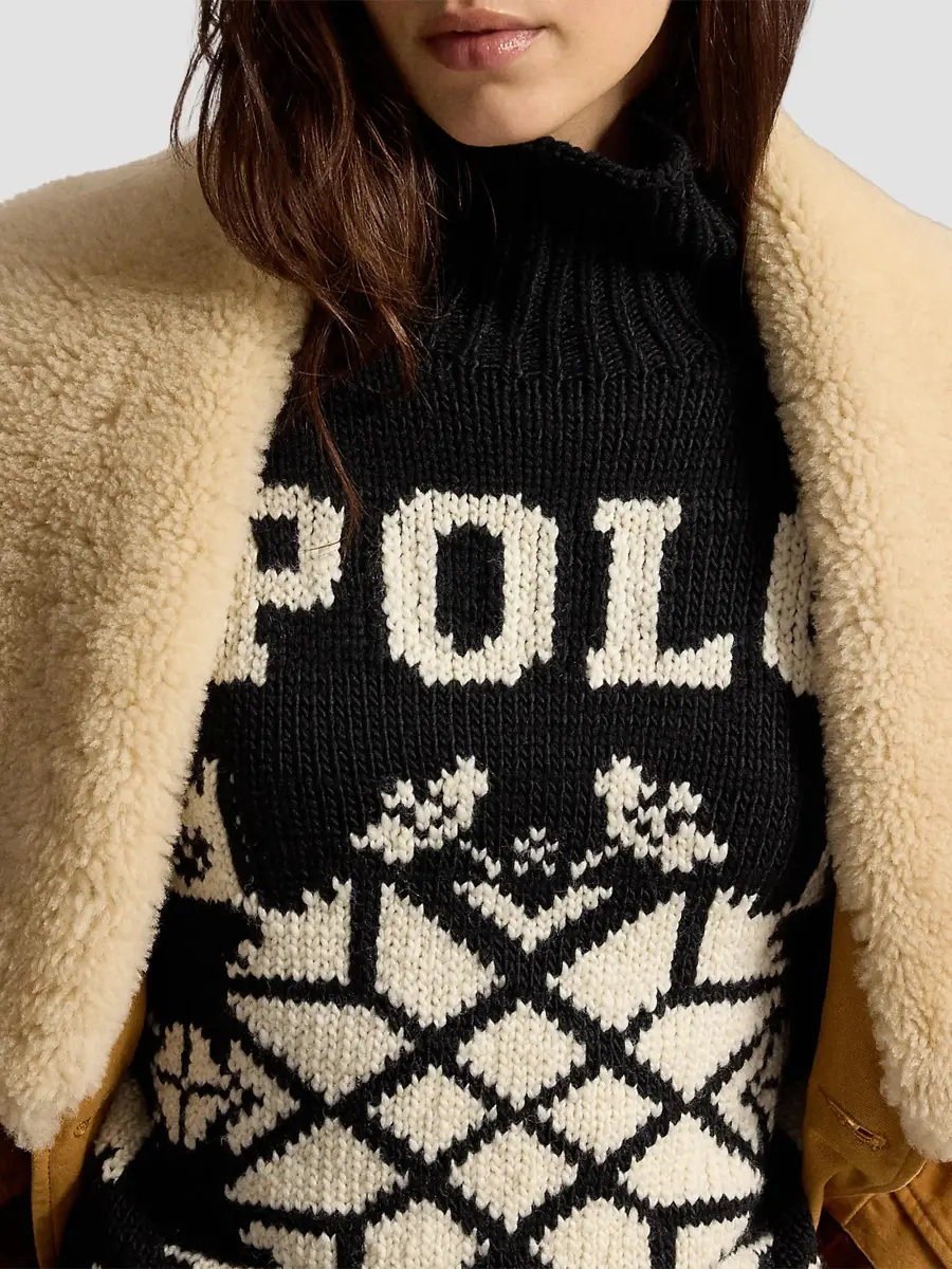 Polo Ralph Lauren Women's Snowflake Turtleneck Wool-Blend Sweater | Thumbnail 6 Polo Ralph Lauren Women's Snowflake Turtleneck Wool-Blend Sweater | Thumbnail 6