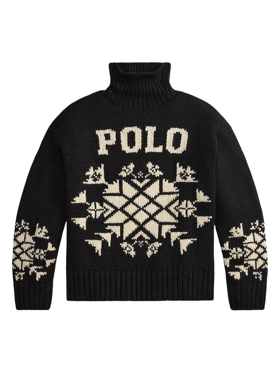 Women's Snowflake Turtleneck Wool-Blend Sweater Women's Snowflake Turtleneck Wool-Blend Sweater