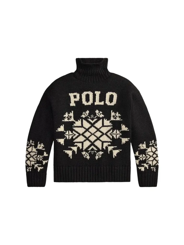 Polo Ralph Lauren Women's Snowflake Turtleneck Wool-Blend Sweater