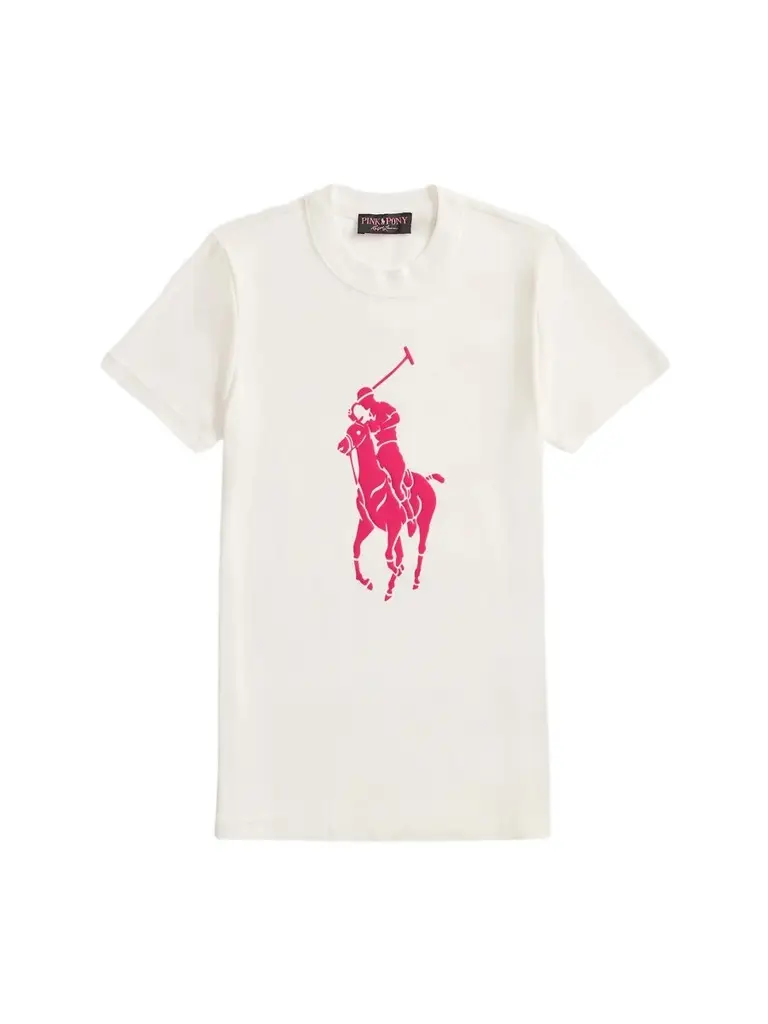 Women's Pink Pony Logo Cotton Crewneck T-Shirt Women's Pink Pony Logo Cotton Crewneck T-Shirt