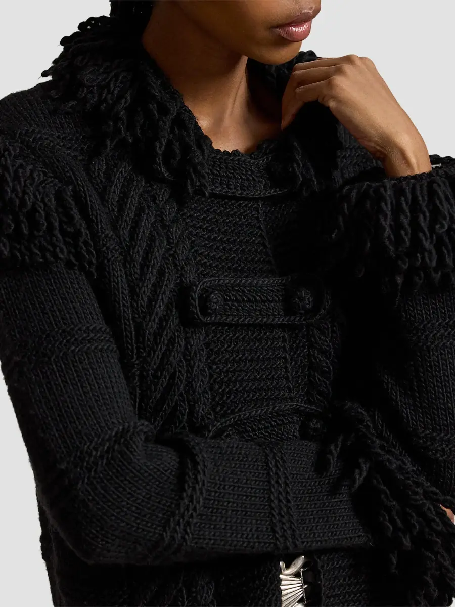 Polo Ralph Lauren Women's Cable-Knit Wool Cardigan | Thumbnail 5 Polo Ralph Lauren Women's Cable-Knit Wool Cardigan | Thumbnail 5