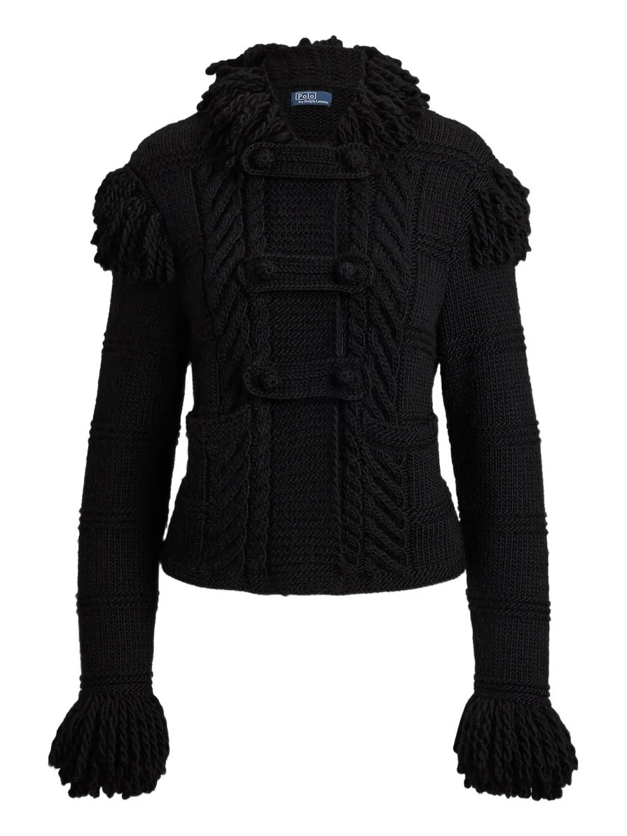 Women's Cable-Knit Wool Cardigan