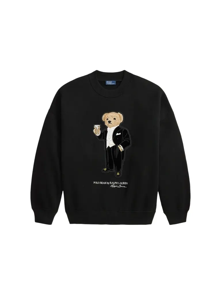 Polo Ralph Lauren Women's Martini Polo Bear Cotton-Blend Fleece Sweatshirt