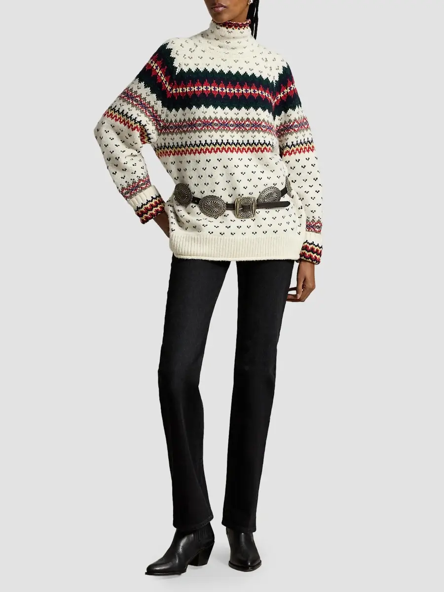 Polo Ralph Lauren Women's Fair Isle-Style Wool-Blend Sweater | Thumbnail 2 Polo Ralph Lauren Women's Fair Isle-Style Wool-Blend Sweater | Thumbnail 2