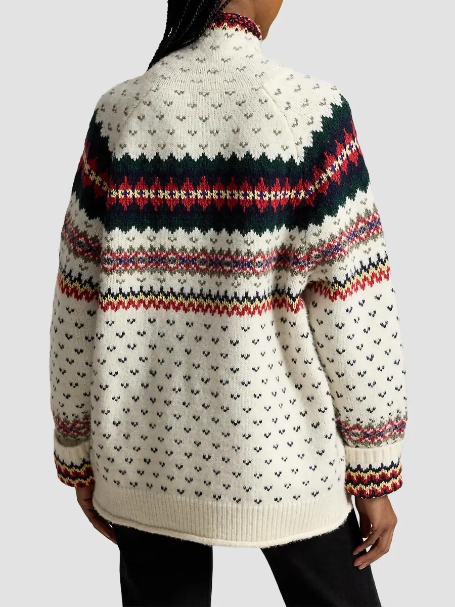 Polo Ralph Lauren Women's Fair Isle-Style Wool-Blend Sweater | Thumbnail 3 Polo Ralph Lauren Women's Fair Isle-Style Wool-Blend Sweater | Thumbnail 3