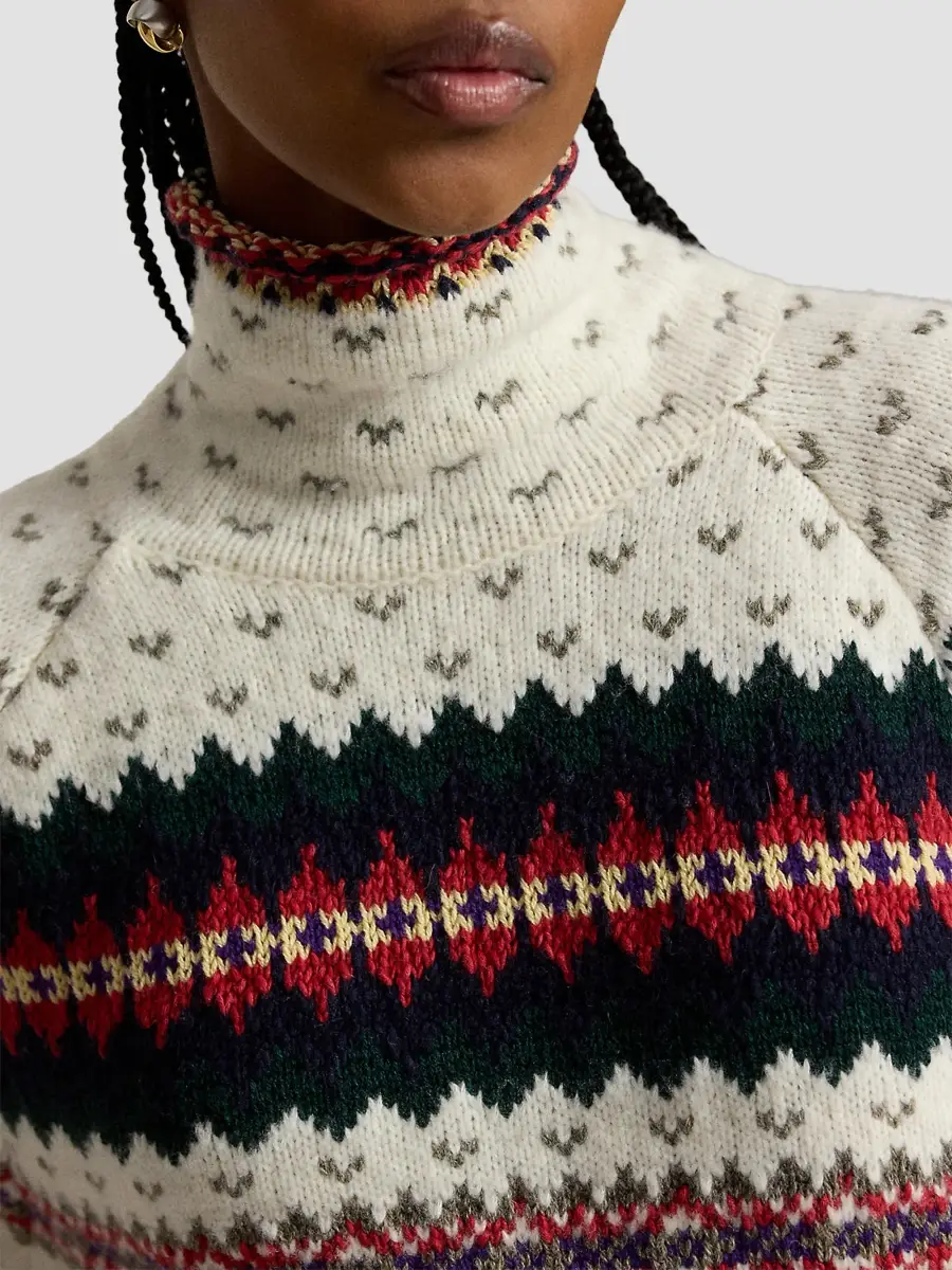 Polo Ralph Lauren Women's Fair Isle-Style Wool-Blend Sweater | Thumbnail 5 Polo Ralph Lauren Women's Fair Isle-Style Wool-Blend Sweater | Thumbnail 5