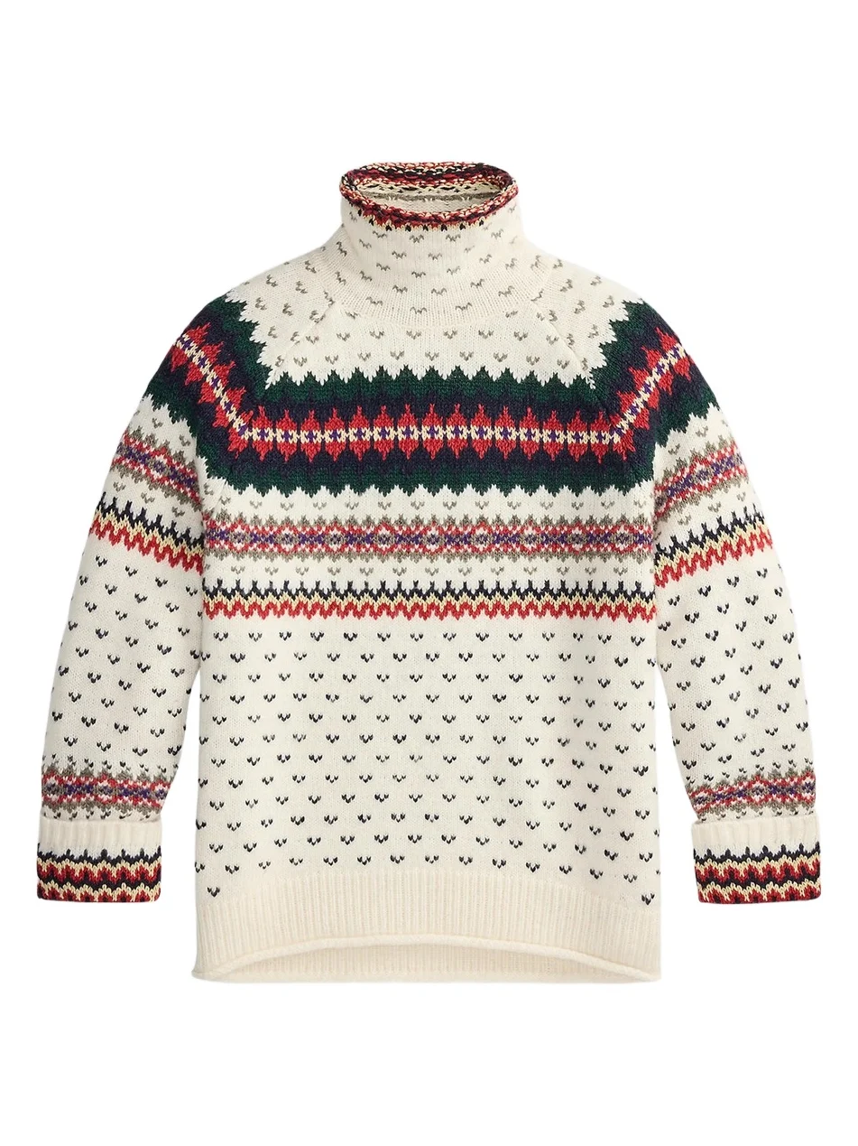 Women's Fair Isle-Style Wool-Blend Sweater Women's Fair Isle-Style Wool-Blend Sweater