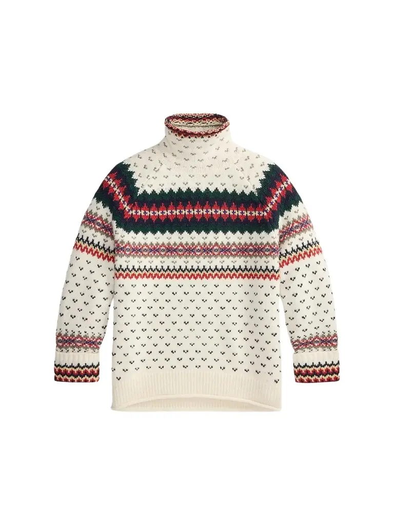 Women's Fair Isle-Style Wool-Blend Sweater Women's Fair Isle-Style Wool-Blend Sweater