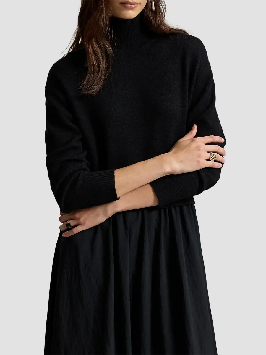 Polo Ralph Lauren Women's Wool Crepe A-Line Midi Dress | Thumbnail 5 Polo Ralph Lauren Women's Wool Crepe A-Line Midi Dress | Thumbnail 5