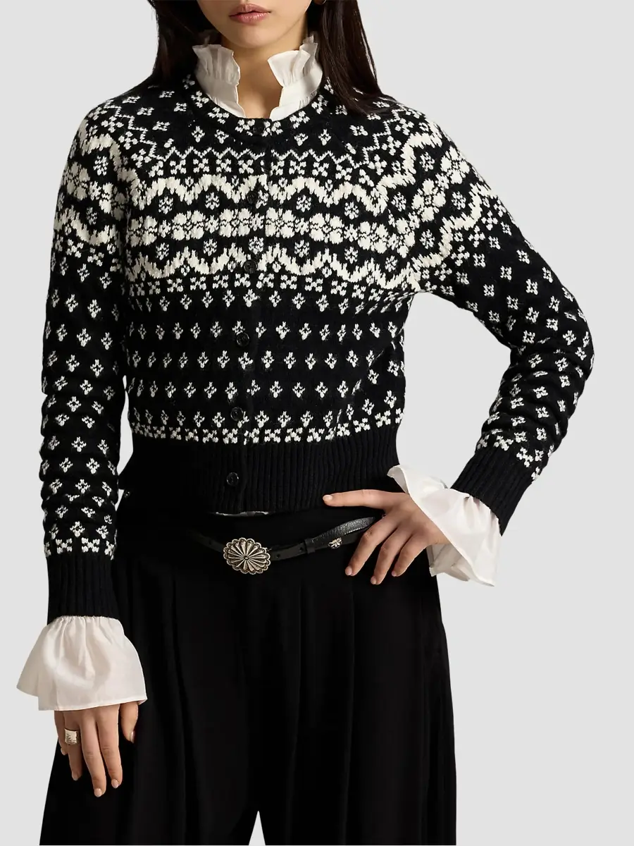 Polo Ralph Lauren Women's Fair Isle-Style Wool-Blend Cardigan | Thumbnail 4 Polo Ralph Lauren Women's Fair Isle-Style Wool-Blend Cardigan | Thumbnail 4