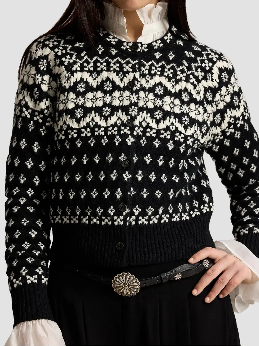 Polo Ralph Lauren Women's Fair Isle-Style Wool-Blend Cardigan | Thumbnail 5 Polo Ralph Lauren Women's Fair Isle-Style Wool-Blend Cardigan | Thumbnail 5