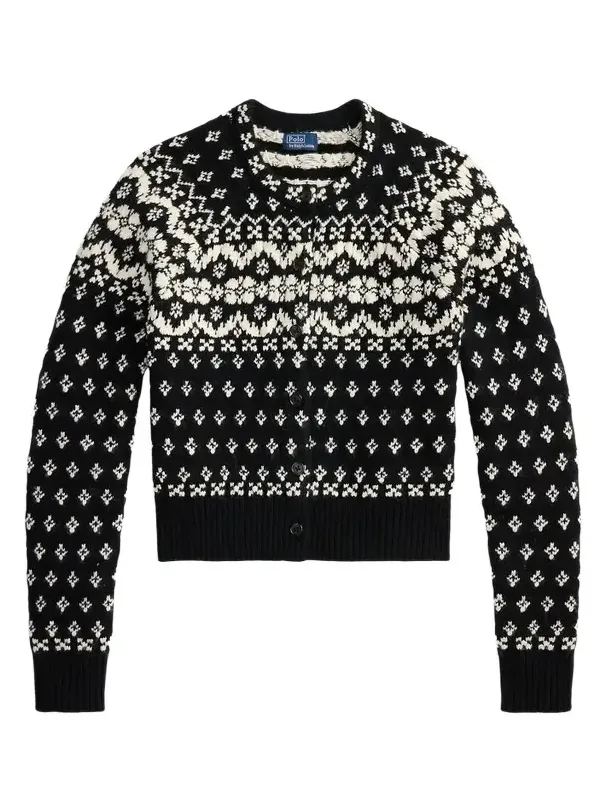 Women's Fair Isle-Style Wool-Blend Cardigan Women's Fair Isle-Style Wool-Blend Cardigan