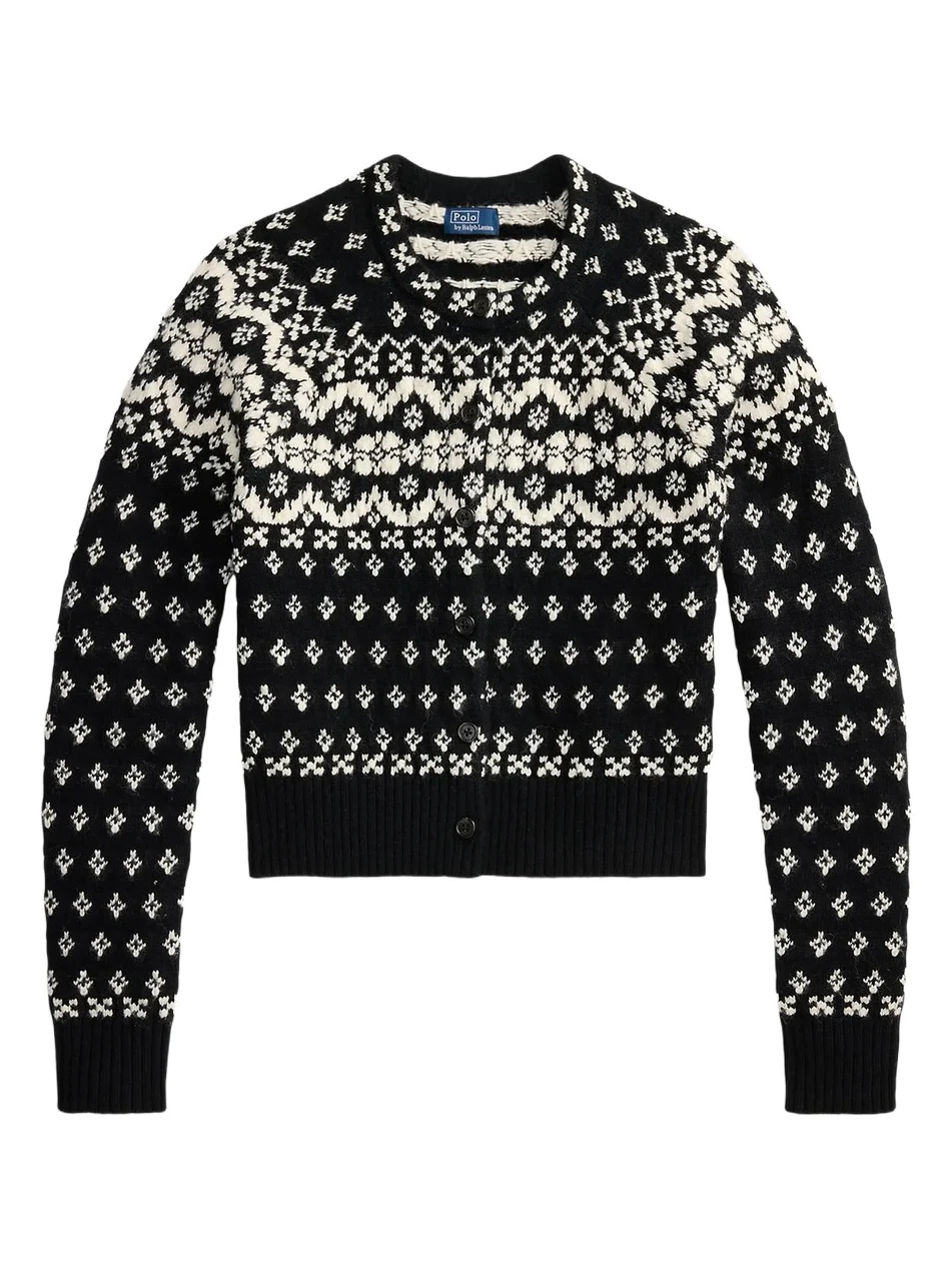 Women's Fair Isle-Style Wool-Blend Cardigan Women's Fair Isle-Style Wool-Blend Cardigan