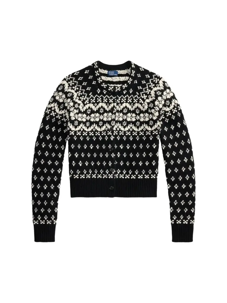 Women's Fair Isle-Style Wool-Blend Cardigan Women's Fair Isle-Style Wool-Blend Cardigan
