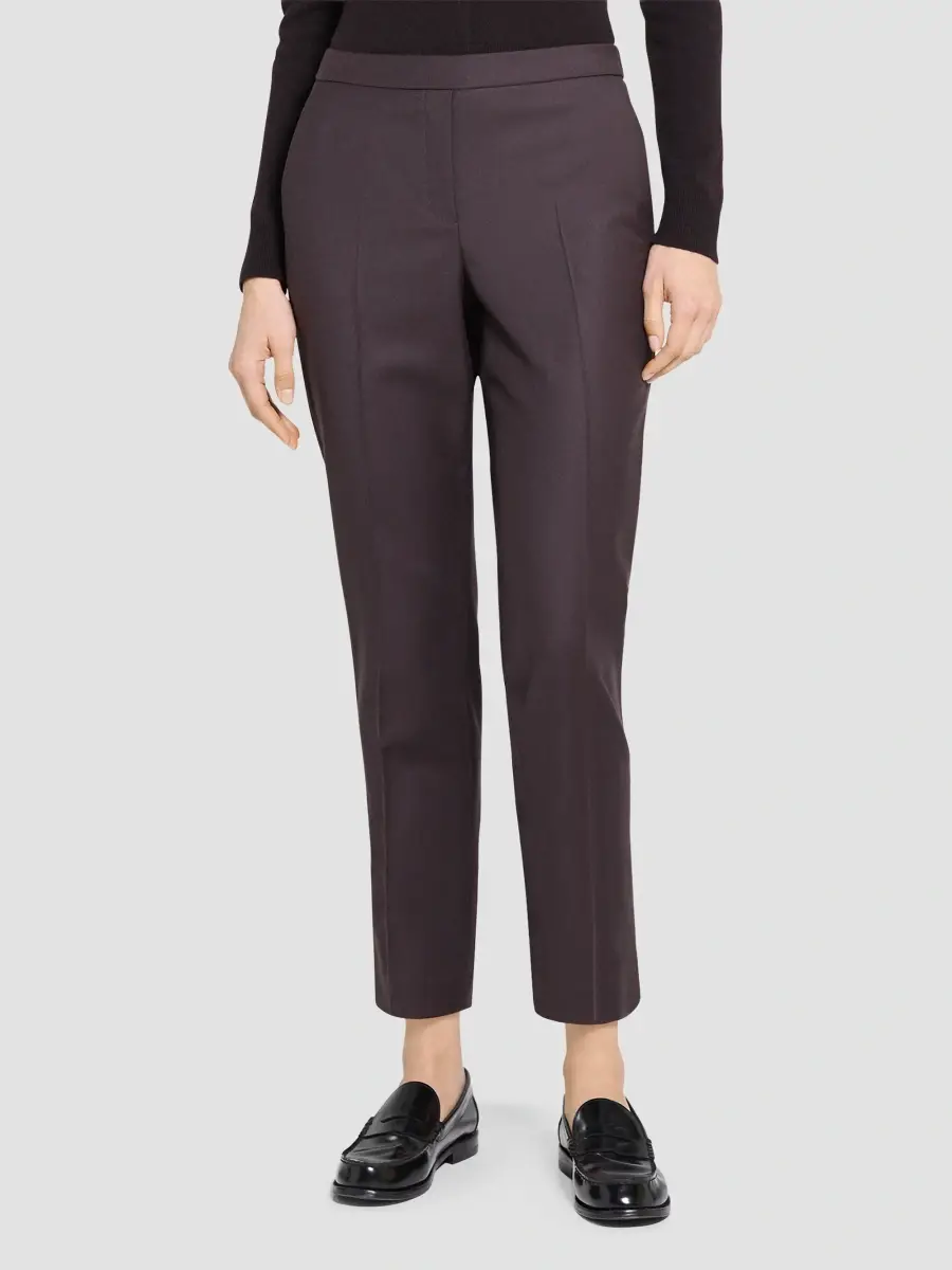 Theory Women's Treeca Wool Crop Trousers | Thumbnail 3 Theory Women's Treeca Wool Crop Trousers | Thumbnail 3