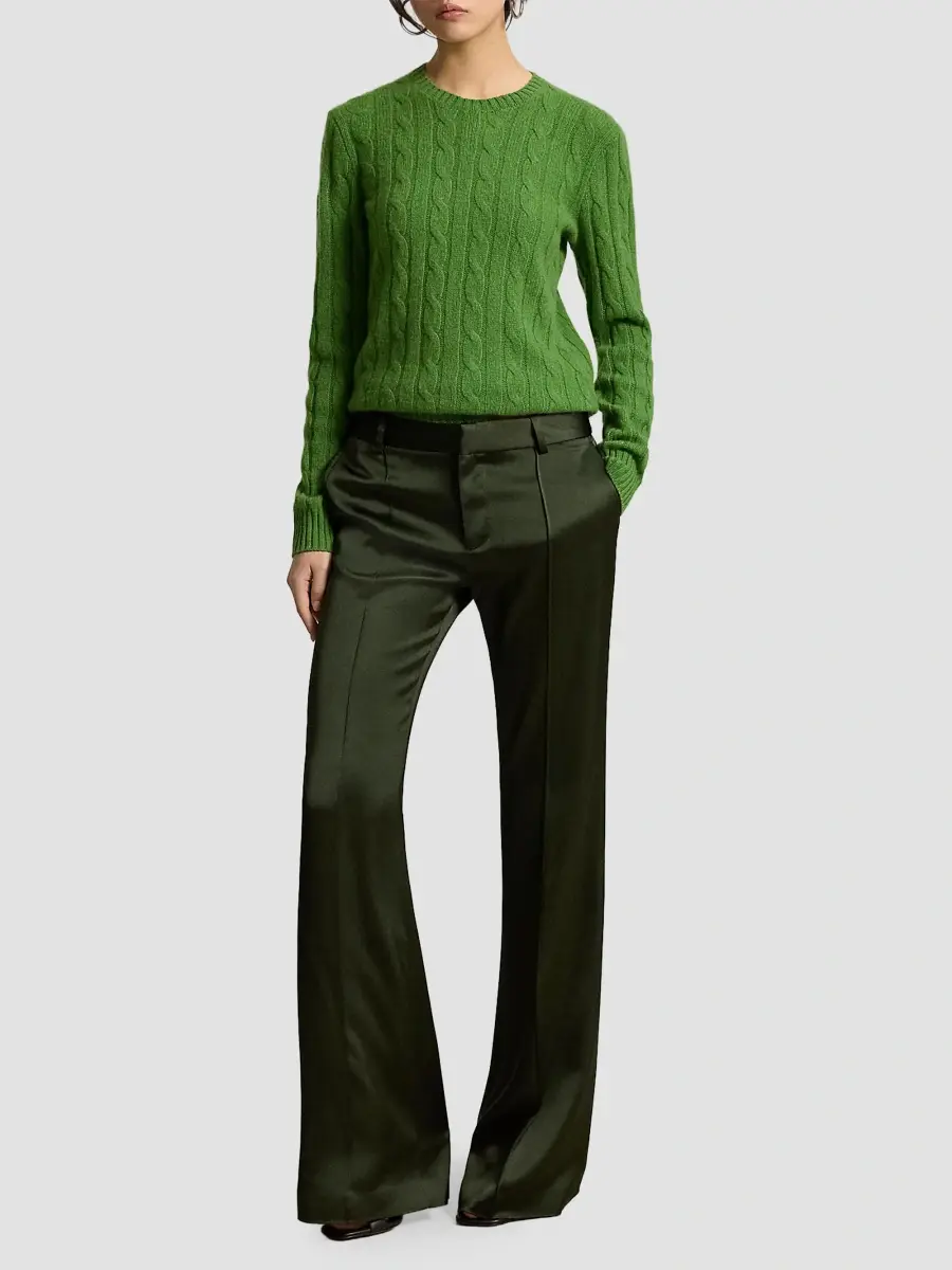 Polo Ralph Lauren Women's Cable-Knit Cashmere Crewneck Sweater | Thumbnail 2 Polo Ralph Lauren Women's Cable-Knit Cashmere Crewneck Sweater | Thumbnail 2
