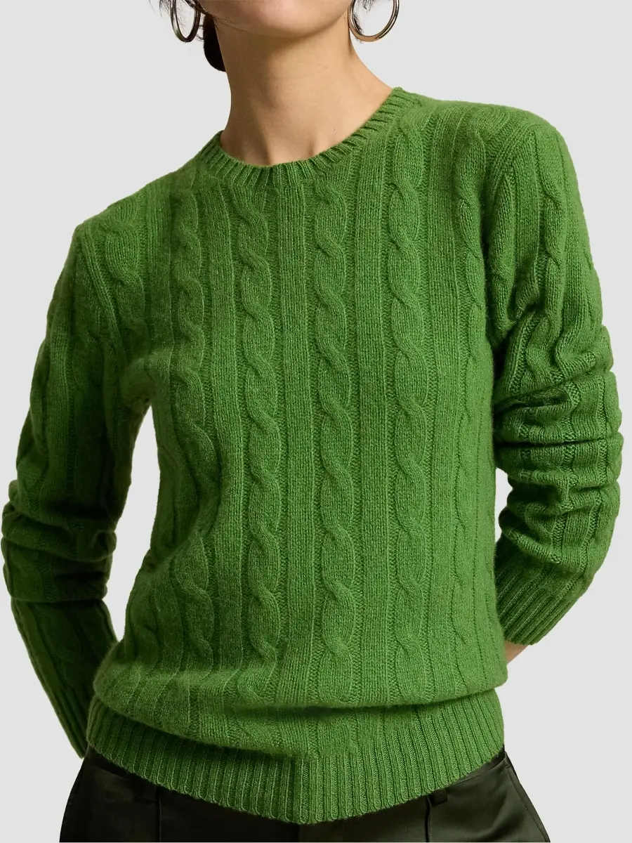 Polo Ralph Lauren Women's Cable-Knit Cashmere Crewneck Sweater | Thumbnail 5 Polo Ralph Lauren Women's Cable-Knit Cashmere Crewneck Sweater | Thumbnail 5