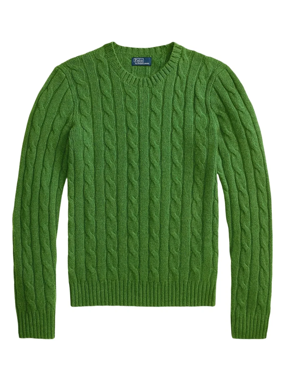 Women's Cable-Knit Cashmere Crewneck Sweater