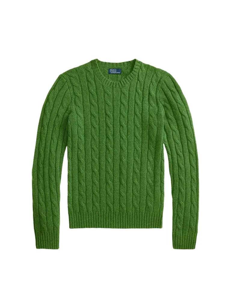 Polo Ralph Lauren Women's Cable-Knit Cashmere Crewneck Sweater