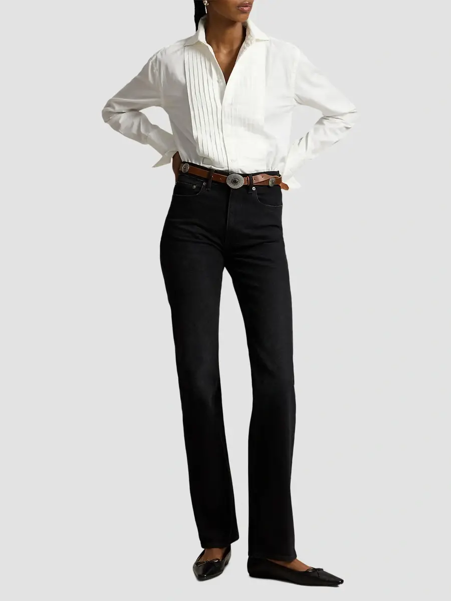 Polo Ralph Lauren Women's High-Rise Relaxed Straight-Leg Jeans | Thumbnail 2 Polo Ralph Lauren Women's High-Rise Relaxed Straight-Leg Jeans | Thumbnail 2
