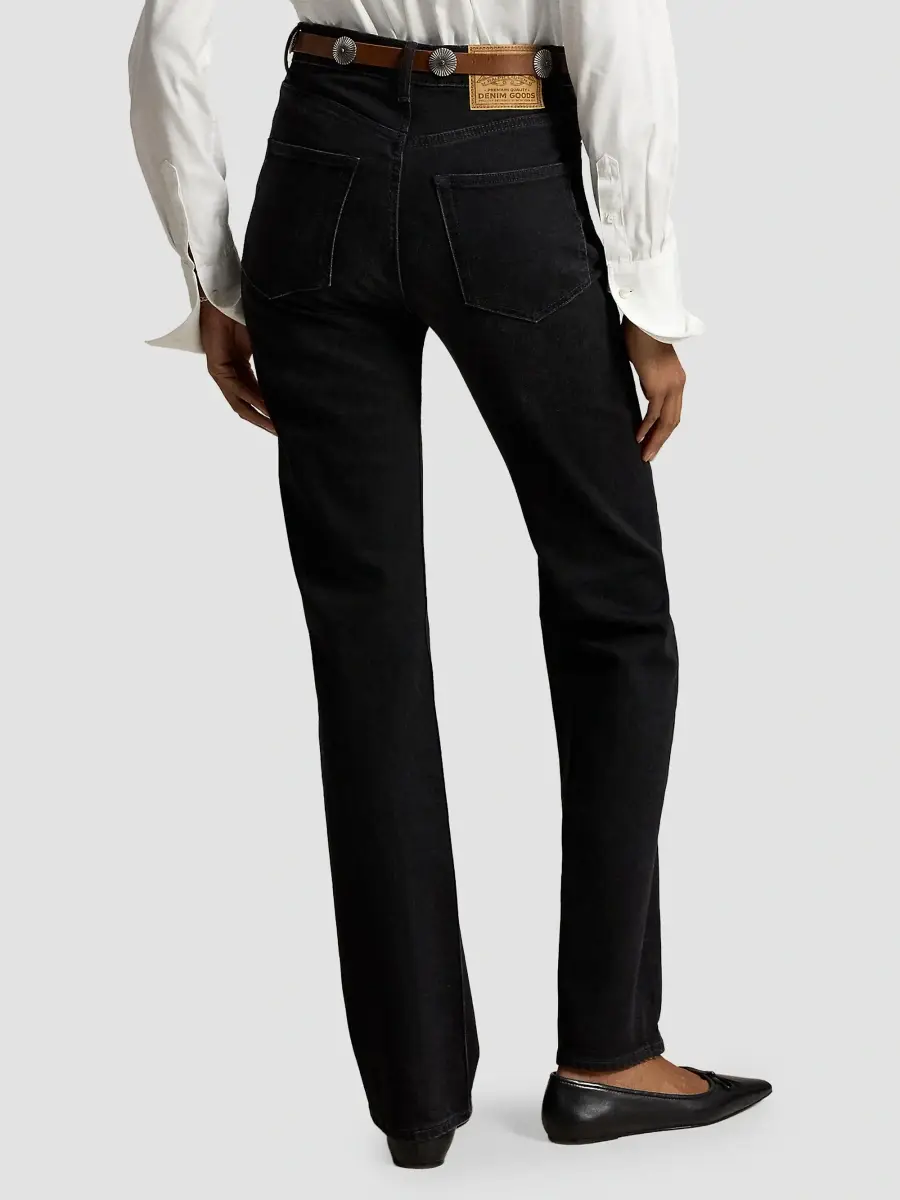 Polo Ralph Lauren Women's High-Rise Relaxed Straight-Leg Jeans | Thumbnail 3 Polo Ralph Lauren Women's High-Rise Relaxed Straight-Leg Jeans | Thumbnail 3