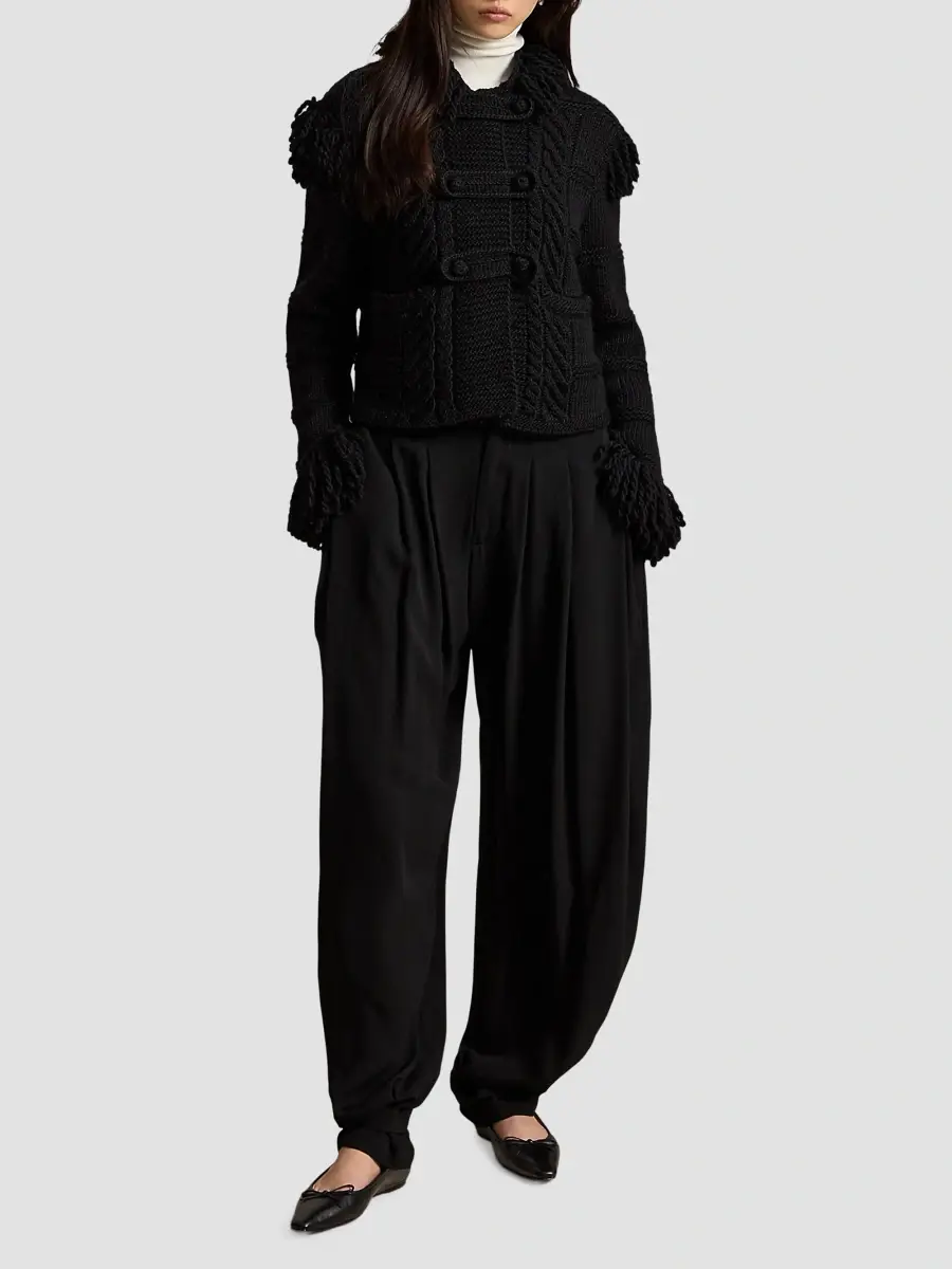 Polo Ralph Lauren Women's Pleated Crepe Jodhpur Pants | Thumbnail 2