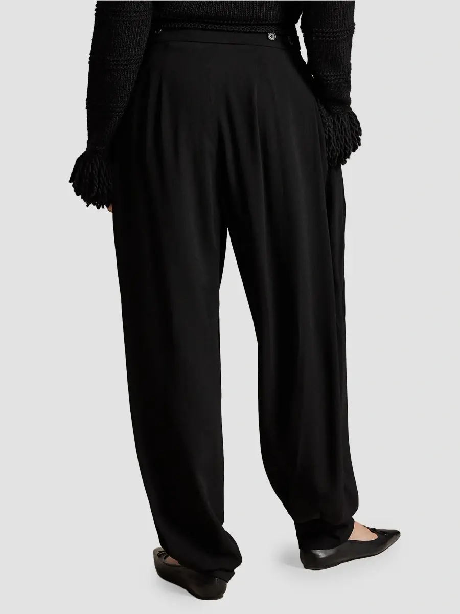 Polo Ralph Lauren Women's Pleated Crepe Jodhpur Pants | Thumbnail 3