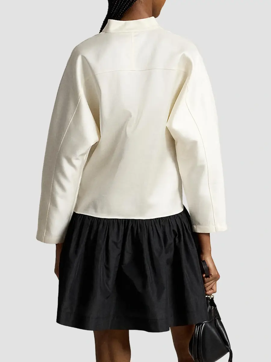 Polo Ralph Lauren Women's Two-Tone Cotton-Silk Taffeta Mini Dress | Thumbnail 3 Polo Ralph Lauren Women's Two-Tone Cotton-Silk Taffeta Mini Dress | Thumbnail 3