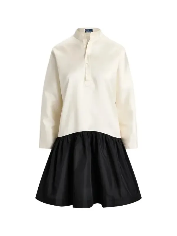 Women's Two-Tone Cotton-Silk Taffeta Mini Dress