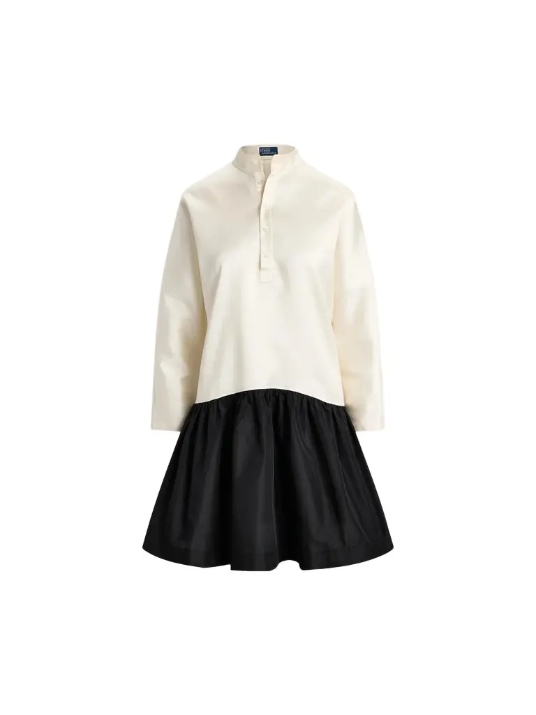 Women's Two-Tone Cotton-Silk Taffeta Mini Dress Women's Two-Tone Cotton-Silk Taffeta Mini Dress