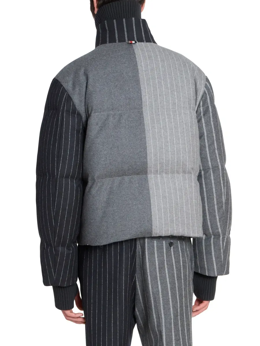 Thom Browne Men's Chalk Striped Flannel Down Jacket | Thumbnail 5