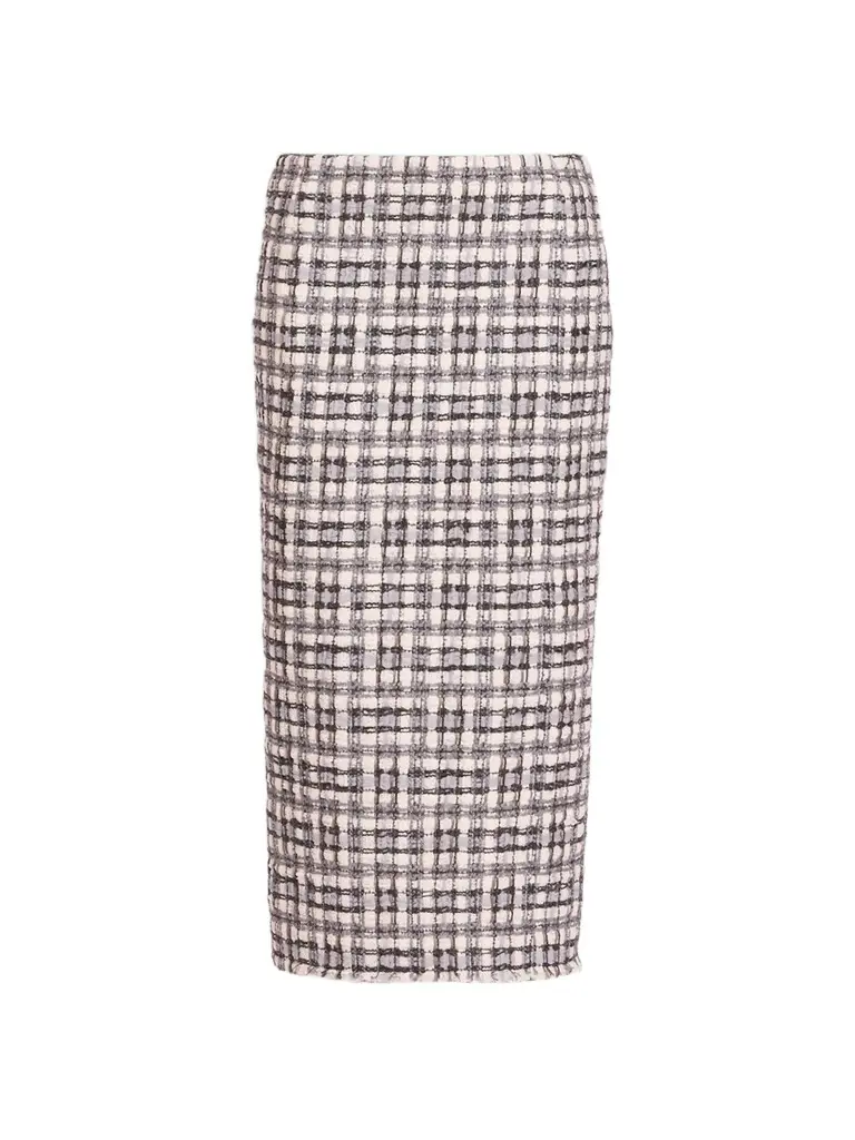 Thom Browne Women's Tweed Low-Rise Pencil Midi Skirt
