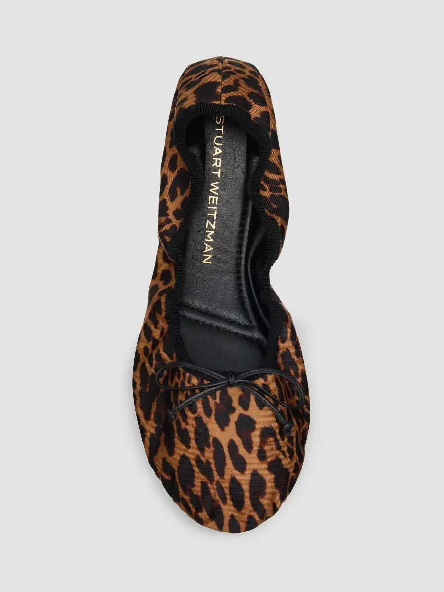 Stuart Weitzman Women's Nia Leopard-Print Ballet Flats | Thumbnail 6 Stuart Weitzman Women's Nia Leopard-Print Ballet Flats | Thumbnail 6