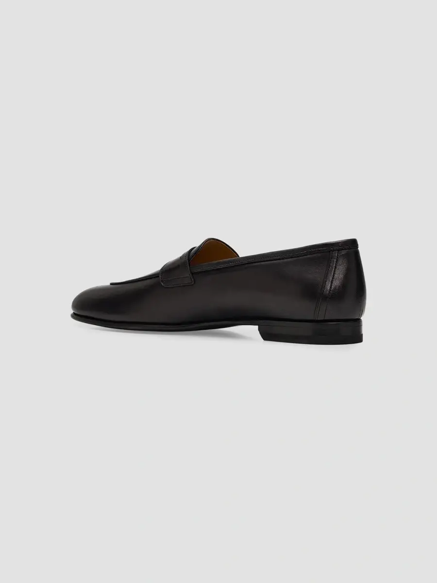 Kiton Men's Leather Penny Loafers | Thumbnail 4 Kiton Men's Leather Penny Loafers | Thumbnail 4