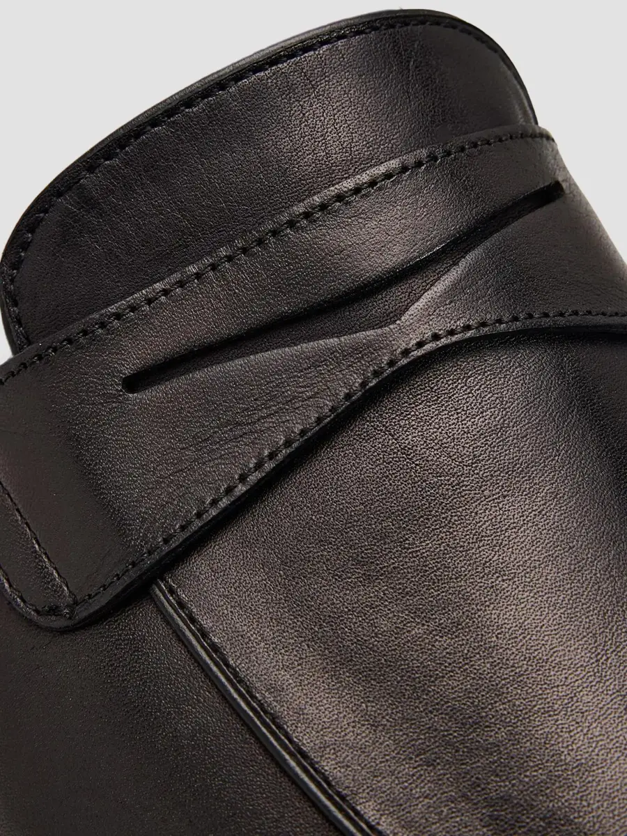 Kiton Men's Leather Penny Loafers | Thumbnail 5 Kiton Men's Leather Penny Loafers | Thumbnail 5