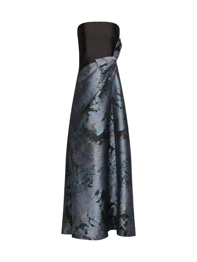 Women's Eva Dauphine Jacquard Asymmetic Gown Women's Eva Dauphine Jacquard Asymmetic Gown