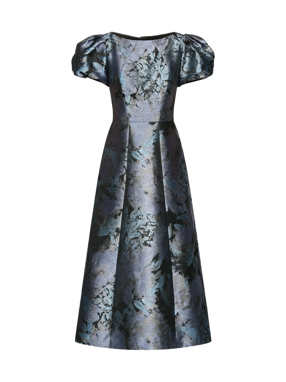 Kay Unger Women's Jennifer Jacqaurd Tea-Length Cocktail Dress