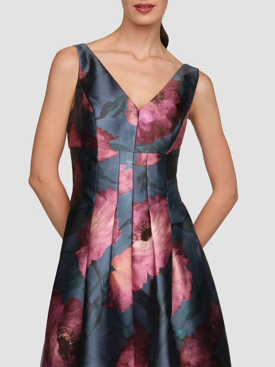 Kay Unger Women's Ines Poppy Cocktail Dress | Thumbnail 4 Kay Unger Women's Ines Poppy Cocktail Dress | Thumbnail 4